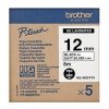 Taśma Brother HGE-M931, czarny druk/srebny mat podkład, 8m, 12mm, 5 SZT. W OPAKOWANIU, CE