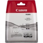 Canon oryginalny wkład atramentowy / tusz PGI520BK. black. 2x420s. 2x19ml. 2932B012. 2932B009. blistr. 2szt. Canon Pixma iP3600. iP4600 2932B012