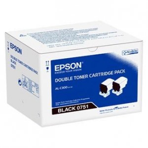 Epson oryginalny toner C13S050751, black, 14600 (2x7300)s, Epson WorkForce AL-C300N C13S050751