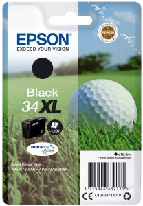 Tusz EPSON C13T34714010, T347140, 34XL, black, 16.3ml, Epson WF-3720DWF, 3725DWF