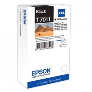 Epson oryginalny tusz / tusz C13T70114010. XXL. black. 3400s. Epson WorkForce Pro WP4000. 4500 series C13T70114010