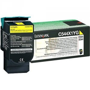 Lexmark oryginalny toner C544X1YG. yellow. 4000s. return. extra duża pojemność. Lexmark X544x C544X1YG