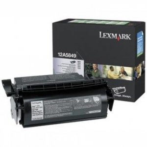 Lexmark oryginalny toner 12A5849. black. 25000s. return. Lexmark Optra T. T610. T612. T614. T616 12A5849