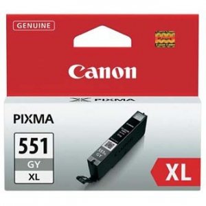 Canon oryginalny Wkład atramentowy / tusz CLI551GY XL. grey. 11ml. 6447B001. high capacity. Canon PIXMA iP7250. MG5450. MG6350 6447B001