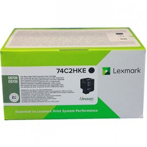 Lexmark oryginalny toner 74C2HKE, black, 20000s, high capacity, return, Lexmark CS720de,CS720dte,CS725de,CS725dte, O