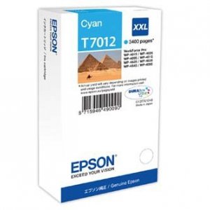 Epson oryginalny tusz / tusz C13T70124010. XXL. cyan. 3400s. Epson WorkForce Pro WP4000. 4500 series C13T70124010