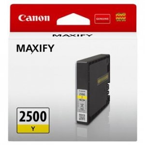 Canon oryginalny tusz PGI-2500 Y, yellow, 9.6ml, 9303B001, Canon MAXIFY iB4050,iB4150,MB5050,MB5150,MB5350,MB5450 9303B001