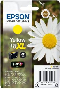 Tusz EPSON  C13T18144022, T181440, 18XL, yellow, 6,6ml, Epson Expression Home XP-102, XP-402, XP-405, XP-302 C13T18144022