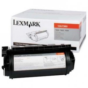 Lexmark oryginalny toner 12A7360. black. 5000s. Lexmark T630. T632. T634. X630. X632e 12A7360