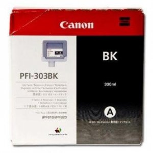 Canon oryginalny wkład atramentowy / tusz PFI303BK. black. 330ml. 2958B001. ploter iPF-810. 820 2958B001AA