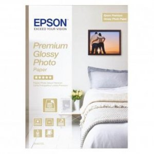 Epson Glossy Photo Paper, foto papier, połysk, biały, Stylus Color, Photo, Pro, A4, 255 g/m2, 15 szt., C13S042155, atrament