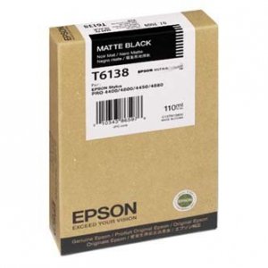 Epson oryginalny Wkład atramentowy / tusz C13T613800. matte black. 110ml. Epson Stylus Pro 4400. 4450. 4800 C13T613800
