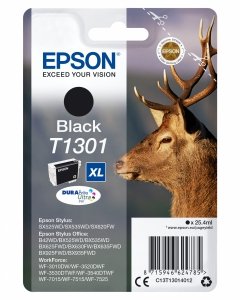 Tusz EPSON C13T13014012, T1301, black, 945s, 25,4ml, Epson Stylus Office BX625FWD