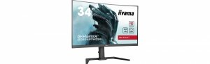 Monitor 34 cale GCB3480WQSU-B1 VA,UWQHD,180HZ,0.4ms,1500R(Curved),   2xHDMI,2xDP,2xUSB 3.2,2x3W,HDR400,HAS(110mm),VESA(100x100mm)
