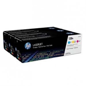 Toner HP CF371AM. cyan/magenta/yellow. 3900 (3x1300)s. 128A. HP LaserJet+. N. 3x800g. 3szt CF371AM