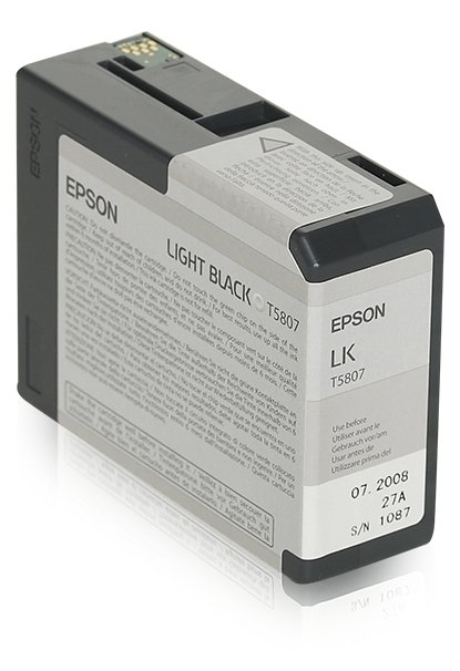 Tusz EPSON C13T580700. light black. 80ml. Epson Stylus Pro 3800 C13T580700