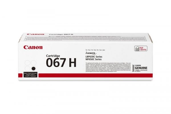 Toner Canon 067 H BK, black, 3130s, 5106C002, Canon LBP631Cdw, LBP633Cdw, MF651Cw, MF655Cdw, MF657Cdw, O