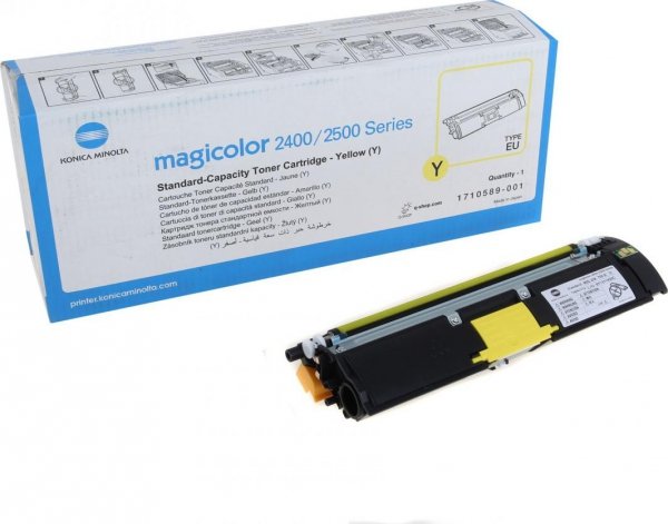 Toner Konica-Minolta A00W131. yellow. 1500s. 1710-5890-01. Konica Minolta Magic Color 2400. 2430. 2450 A00W131