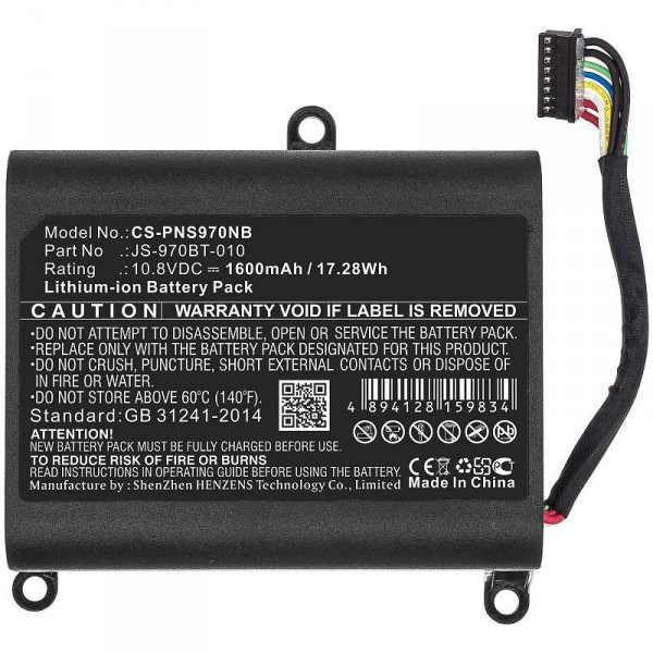 Części / CoreParts / zamiennik / Battery for POS Workstation 17.28Wh Li-ion 10.8V 1600mAh  Black for Panasonic POS Workstation JS-970 Pos, JS-970WP, JS-970WS