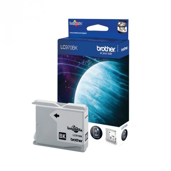 Tusz Brother LC-970BK. black. 350s. Brother DCP-135C. 150C. MFC-235C. 260C LC970BK