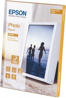 EOL - wycofany z oferty - Epson Photo Paper, foto papier, połysk, biały, Stylus Color, Photo, Pro, 13x18cm, 5x7&quot;, 194 g/m2, 50 szt., C13S042158, atrament