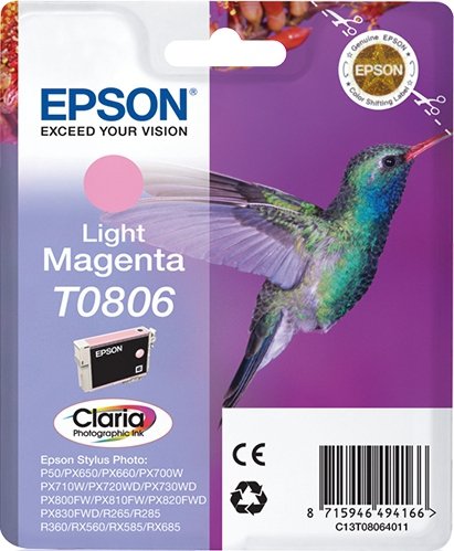 Tusz EPSON C13T08064011. light magenta. Epson Stylus Photo PX700W. 800FW. R265. 285. 360. RX560 C13T08064011