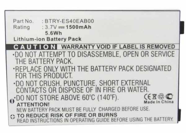 Części / CoreParts / zamiennik / Battery for ZEBRA Scanner 5.5Wh Li-ion 3.7V 1500mAh Black, ES400, MC45, MC4597