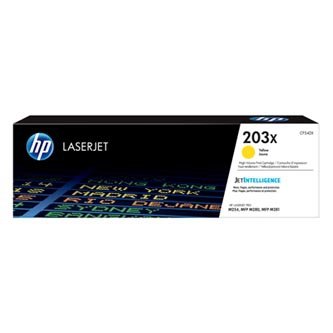 HP oryginalny toner CF542X, yellow, 2500s, HP 203X, high capacity, HP Color LaserJet Pro M254dw, nw, M280nw, O