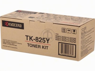 Toner Kyocera-Mita TK825Y. yellow. 7000s. 1T02FZAEU0. Kyocera Mita KMC-2520. KM-C3232 1T02FZAEU0