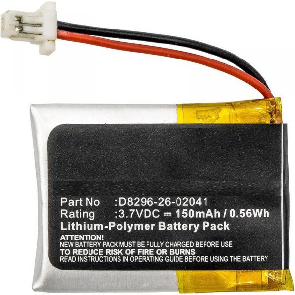Części / CoreParts / zamiennik / CMOS Battery for OptiCon 0.5Wh Li-Pol 3.7V 150mAh  Black, H15, H-15a, H-15AJ, H-15b, H-25, H-25 1D, H-25 2D, PX25, PX35