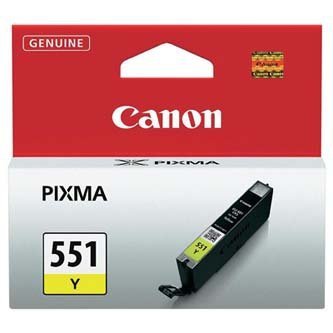 Canon oryginalny wkład atramentowy / tusz CLI551Y. yellow. 7ml. 6511B001. Canon PIXMA iP7250. MG5450. MG6350 6511B001