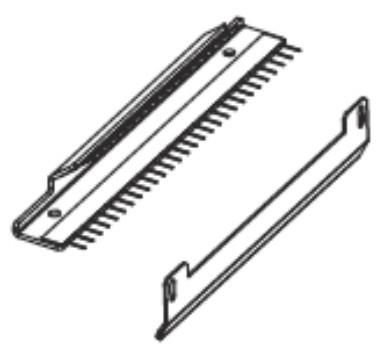 Części / ZEBRA / Kit Ribbon Strip Plate and  Static Brush ZE500-4 RH & LH  P1046696-043