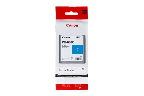 Tusz Canon PFI-030C, cyan, 55ml, 3490C001, Canon iPF TA-20, iPF TA-30