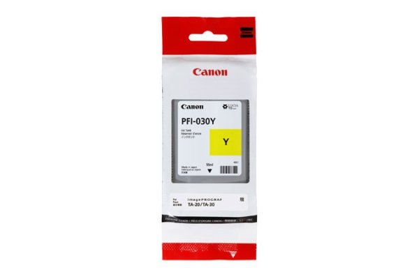 Tusz Canon PFI-030Y, yellow, 55ml, 3492C001, Canon iPF TA-20, iPF TA-30