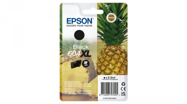 Tusz EPSON C13T10H14010, T10H140, 604XL, black, 8.9ml, Epson XP-2200, XP-3200, XP-4200, WF-2930DWF, WF-2950DWF