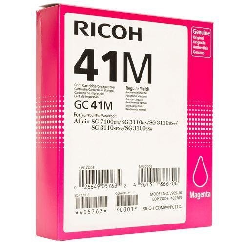 Ricoh oryginalny żelowe wypełnienie 405763. magenta. 2200s. GC41HM. Ricoh AFICIO SG 2100N 405763
