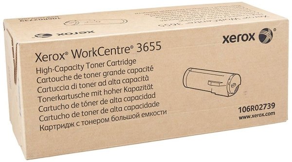 Toner Xerox black 14400sh f WorkCentre 3655 106R02739