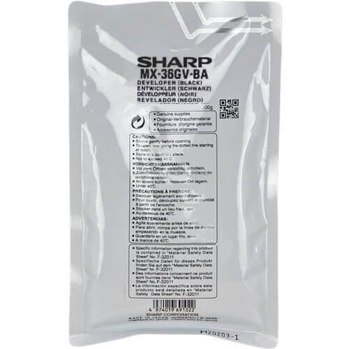 Developer SHARP MX-36GVBA. black. 100000s. Sharp MX-2010U. 2310U. 2314N. 2610N. 2614N. 3110N. 3111U MX-36GVBA