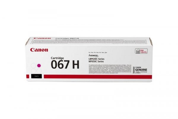 Canon oryginalny toner 067 H M, magenta, 2350s, 5104C002, high capacity, Canon LBP631Cdw, LBP633Cdw, MF651Cw, MF655Cdw, MF657Cdw,