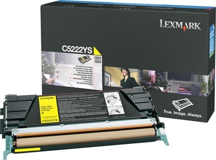 Toner Lexmark C5222YS. yellow. 3000s. Lexmark C52x. C53x C5222YS
