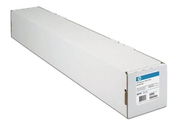 Papier do plotera / HP / 1372/30.5/Premium Vivid Colour Backlit Film, matowy, 54&quot;, Q8749A, 285 g/m2, folia, 1372mmx30.5m, przezroczysta, do drukarek atr