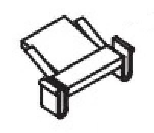 Części / Kyocera-Mita / Pad Assy. 302G470090, Separation pad 