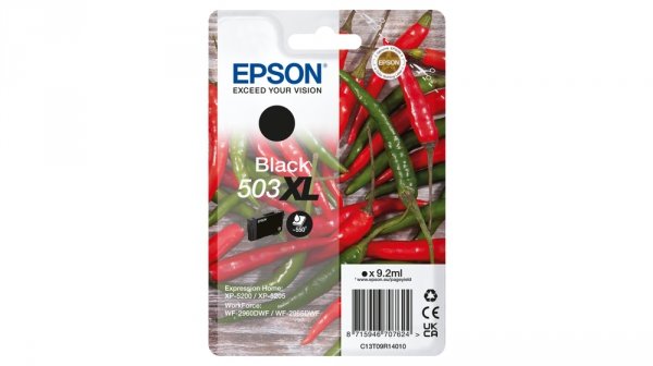 Tusz EPSON C13T09R14010, T09R140, 503XL, black, 9.2ml, Epson XP-5200, XP-5205, WF-2960dwf, WF-2965dwf