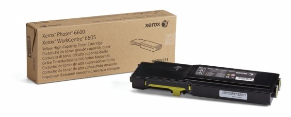 Toner Xerox 106R02231, yellow, 6000s, high capacity, Xerox Phaser 6600 DN, WorkCentre 6605 DN, 6605 V/DN 106R02231