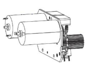 Części / ZEBRA / Kit Ribbon Drive System  Conversion to New Design  ZE500 LH Series. For units with ribbon drive motor 44197-102 and ribbon 