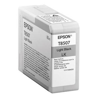 Epson oryginalny wkład atramentowy / tusz C13T850700. light black. 80ml. Epson SureColor SC-P800 C13T850700