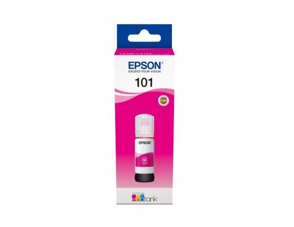 Tusz EPSON C13T03V34A, 101, magenta, 70ml, Epson EcoTank L6160,L6170,L6190,L4150,L4160