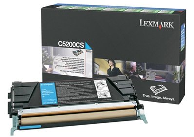 Toner Lexmark C5200CS. cyan. 1500s. return. Lexmark C530 C5200CS