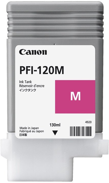 Tusz Canon PFI120M, magenta, 130ml, 2887C001, Canon TM-200, 205, 300, 305 2887C001