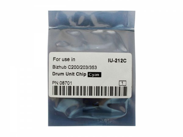 Części / CoreParts / zamiennik / Drum Chip Cyan KONICA MINOLTA Bizhub C200/200E, Bizhub C203/253/353